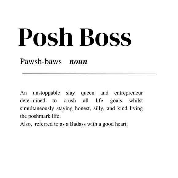 Customizable “closet “Posh Boss” Definition Wall Art Print - Picture 5 of 5